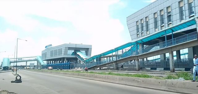 A Lagos Blue Line rail station