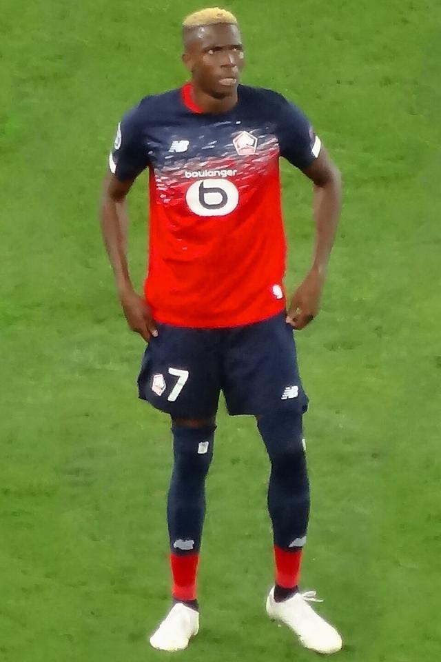 Victor Osimhen in a Lille kit