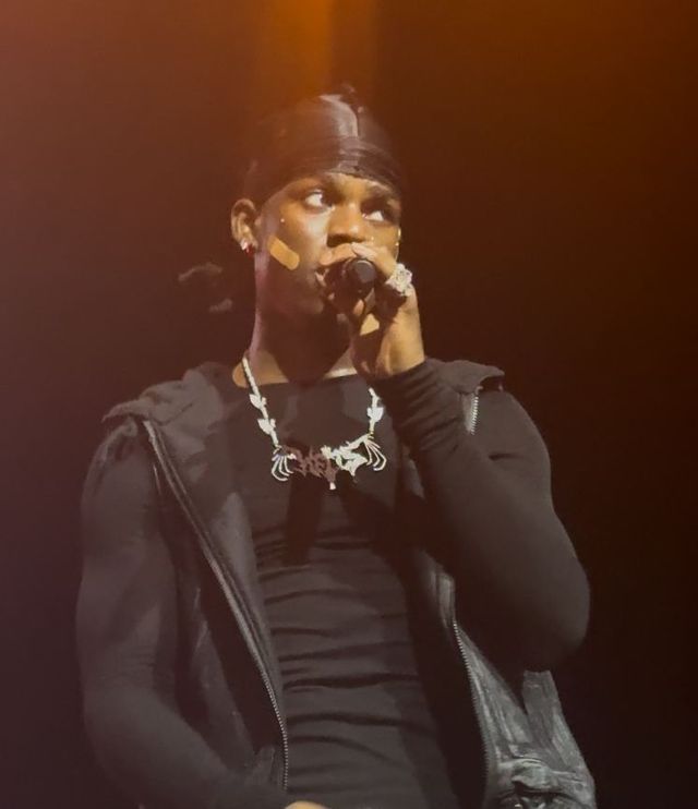 Rema performing live