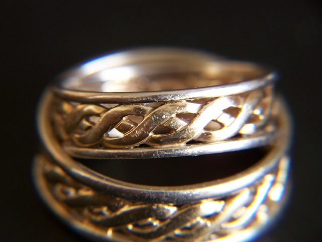 A pair of wedding rings (stock image)