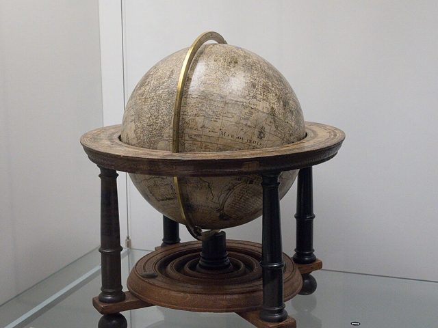 A globe of the Earth